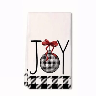 Christmas Joy Ornament Hand and Kitchen Towel