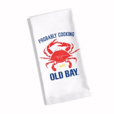 Probably Cooking with Old Bay Kitchen and Hand Towel