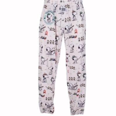 Brief Insanity Snoopy Beagle Scouts Camping Lounge Pants Pajamas