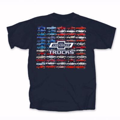 Chevy Chevrolet Trucks U.S. Flag Short Sleeve T-Shirt
