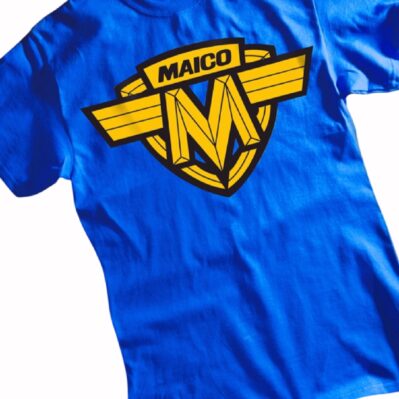 Maico Logo Blue Short Sleeve T-Shirt
