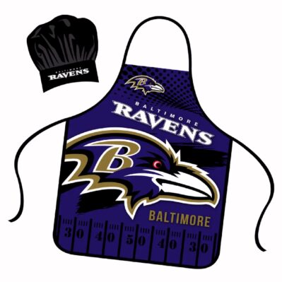 Baltimore Ravens Apron and Chef Hat Set