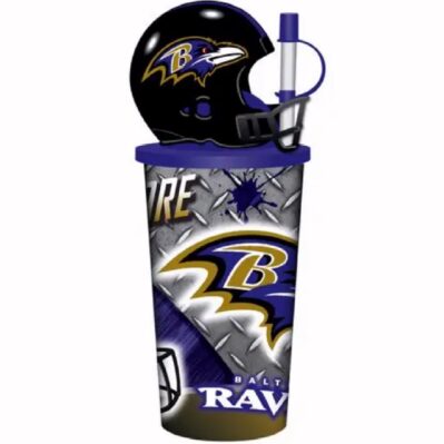 Baltimore Ravens 32oz Helmet Drinking Travel Tumbler Cup