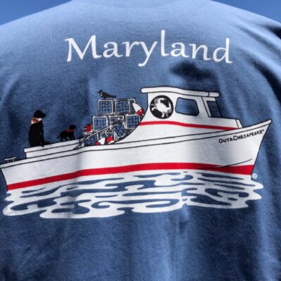 Maryland Crab Boat and Companions Short Sleeve T-Shirt