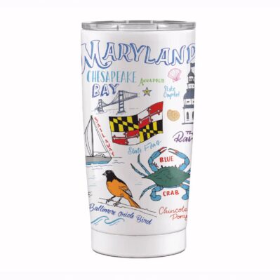 Maryland Chesapeake Bay Icons Metal Hot/Cold 20 Ounce Tumbler