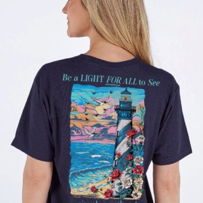 Simply Southern Lighthouse Be A Light For All to See Short Sleeve T-Shirt