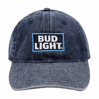Bud Light Budweiser Beer Blue Denim Cap Hat