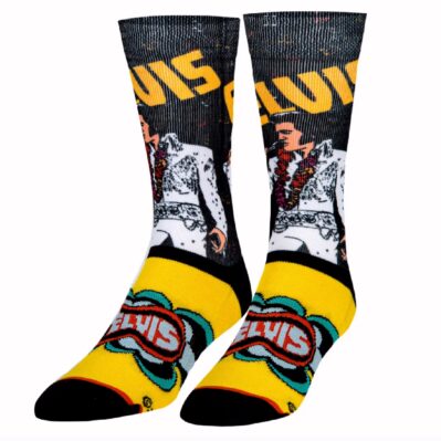 Elvis Rock and Roll Athletic Crew Socks
