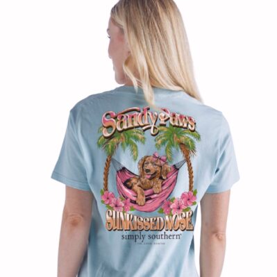 Simply Southern Sandy Paws Sunkissed Nose Dog Short Sleeve T-Shirt
