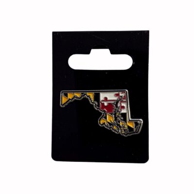 Maryland State Outline Lapel Tac Pin 1 1/8" x 5/8"