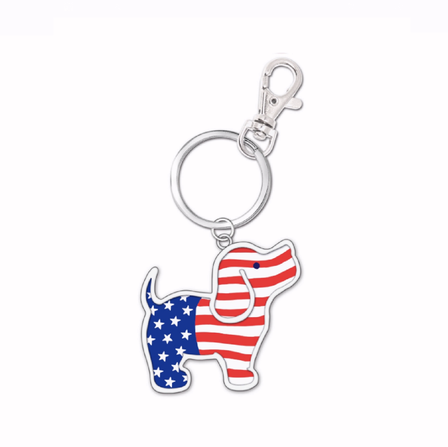 Puppie Love USA Pup Keychain Key Ring
