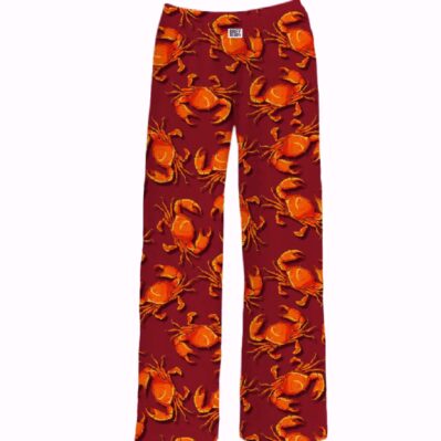 Brief Insanity Red Crab Crabby Lounge Pants Pajamas