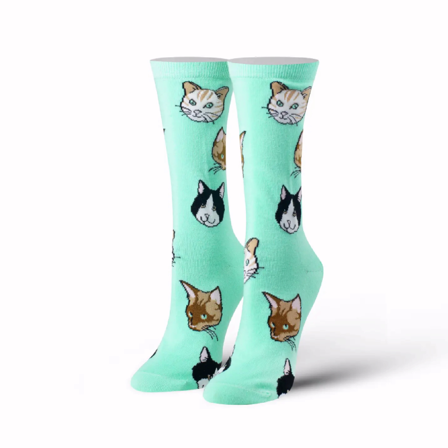 Cats Athletic Black Crew Socks - Medium