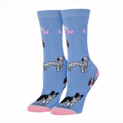 Dog Lover Athletic Black Crew Socks - Medium