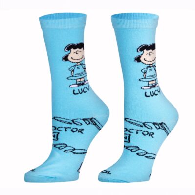 Lucy Peanuts Crew Socks - Medium