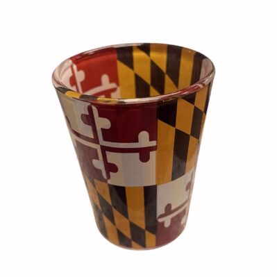 Maryland Flag Wrapped Flag Shot Glass