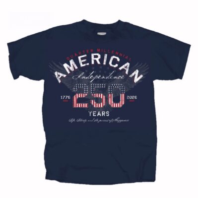 American Independence 250th Year Anniversary Patriotic Short Sleeve T-Shirt