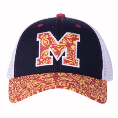 Mighty "M" Maryland Paisley Embroidered Patch Mesh Cap Hat