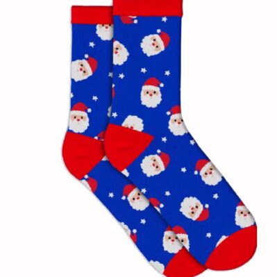 Santa Face Festive Christmas Crew Socks