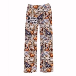Brief Insanity Horses Make Me Happy Lounge Pants Pajamas