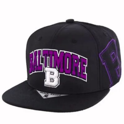 Baltimore "B" Embroidered Snapback Cap Hat