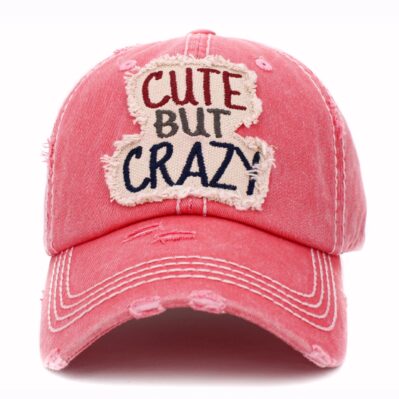 Cute But Crazy Hot Pink Cap Hat