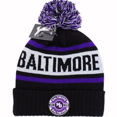 Baltimore Established 1729 Patch POM Beanie Cap