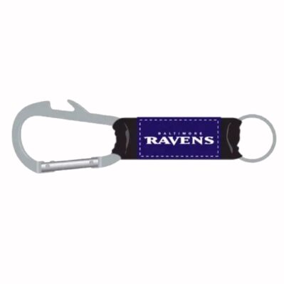 Baltimore Ravens Bottle Opener Carabiner Keychain