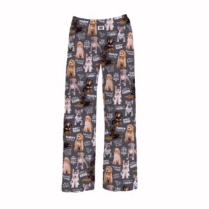 Brief Insanity Chalkboard Dog Lounge Pants Pajamas