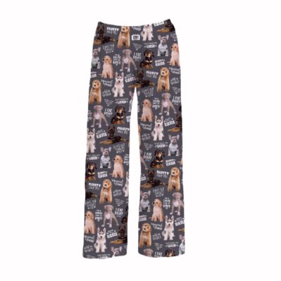 Brief Insanity Chalkboard Dog Lounge Pants Pajamas