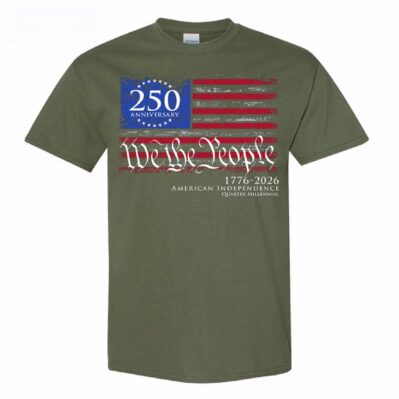 We The People 250th Anniversary 1776-2026 Patriotic Short Sleeve T-Shirt