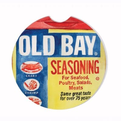 Old Bay Can Logo Car Coaster