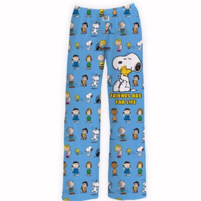 Brief Insanity Peanuts Snoopy Friends Are For Life Lounge Pants Pajamas