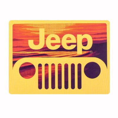 Jeep Sunset Grill Logo Heavy Duty Vinyl Sticker