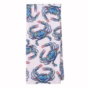 Watercolor Blue Crab Kitchen Towel