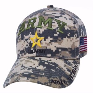 United States Army Veteran Digi Camo Embroidered Cap Hat