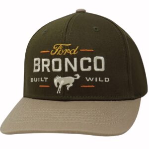 Ford Bronco Built Wild Embroidered Cap Hat